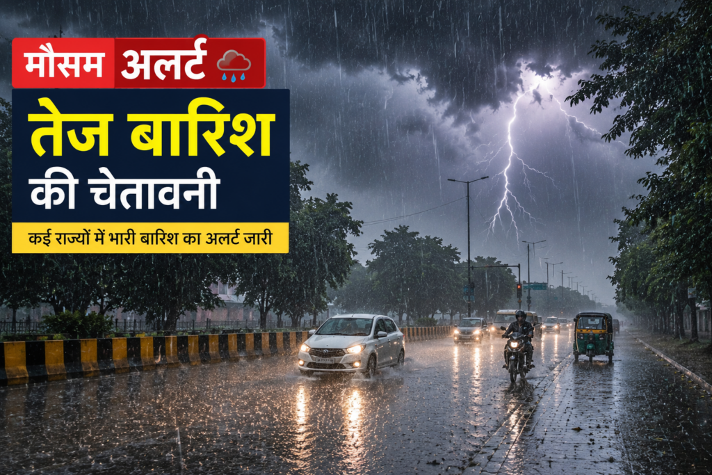 IMD Weather Alert: छत्तीसगढ़ समेत कई राज्यों में भारी बारिश की चेतावनी